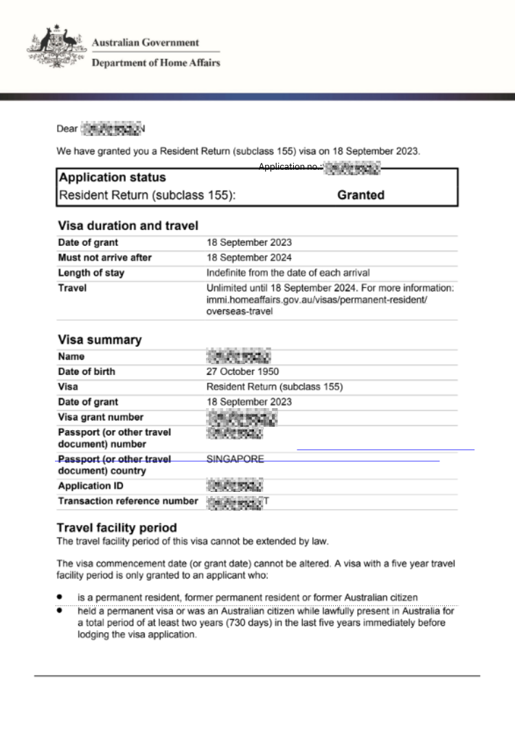 Australia Resident Return Visa Rrv Subclass Elsie Ocsc Global