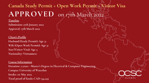 Approval for Canada Study Permit