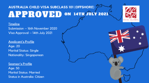 Australia Child Visa Approved