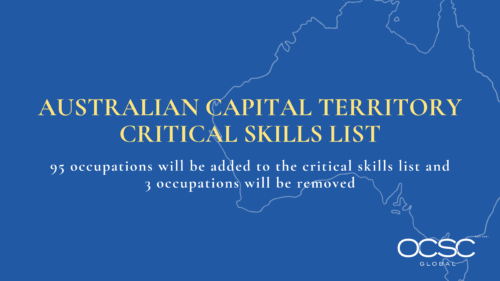 Australia ACT – Critical Skills List