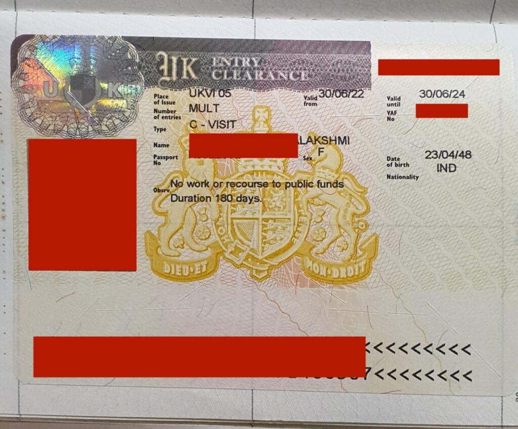 uk visit visa application fee from singapore