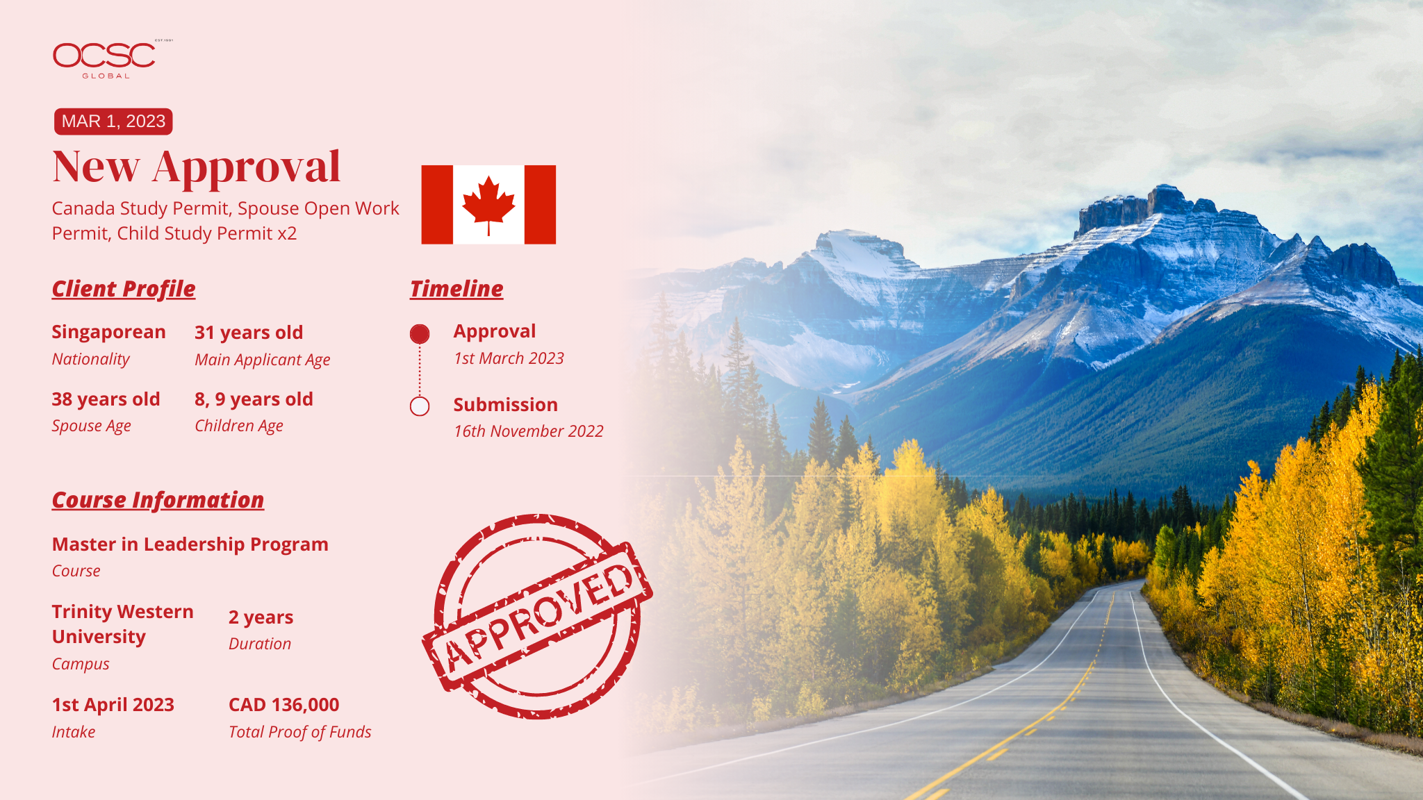 Nurul's family celebrating their Canada Study Visa approval