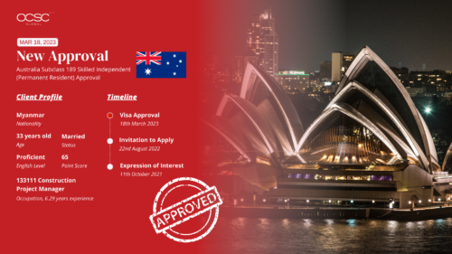 Wai Yan celebrating Australia Subclass 189 Visa Approval